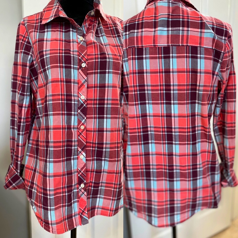 ABOUND PLAID BUTTON DOWN LONG SLEEVE SHIRT